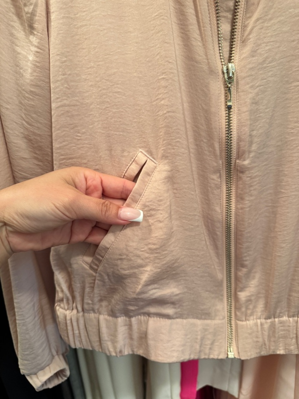 H&M Blush Pink Women's Bomber Jacket - Picture 4 of 5